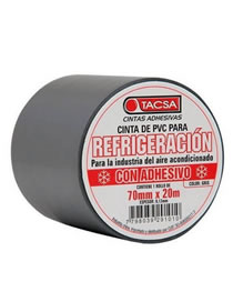 Cinta Pvc con Adhesivo Gris Ancho 72 mm x 20 mts