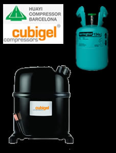 Motocompresor 1 Hp R134a/H12/Blend GS26tbt