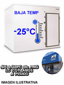 Camara Frigorifica BT Medidas ext 1.75x2.36x2.28 mtrs. - Panel Poliuretano 10 cm - Zocalos Sanitarios - c/ Proteccion de Piso