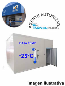 Camara Frigorifica BT Medidas ext 2.90 x 5.76 x 2.64 mtrs. - Panel Poliuretano 10 cm - Zocalos Sanitarios - Piso Reforzado - S/Equipo (Opcional a Pedido)