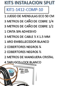 Kit Material para 1 Instalacion Completa Caos 1/4