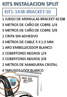 Kit Material para 1 Instalacion Completa Caos 1/4