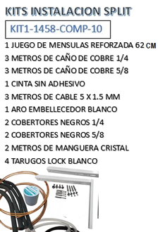 Kit Material para 1 Instalacion Completa Caos 1/4