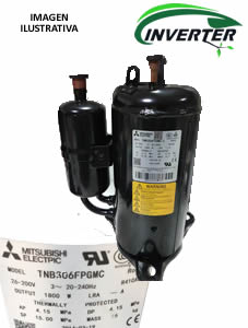 Motocompresor Rotativo Inverter 4500 Frig. R410a Tnb306fpgmc-L