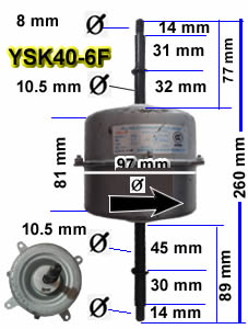 Forzador para A.A Ventana  ==>> 40 W YSK40-6F