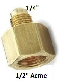 ADAPTADOR BRONCE 1/4 FM X 1/2 A CM E-H