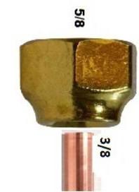 TUERCA BRONCE C/C RED 5/8 A CA?O 3/8