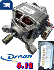 MOTOR LAVARROPAS DREAN BLUE POLEA J 8.12 -7.09 N? 1026850=1026253