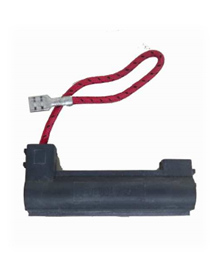PORTA FUSIBLE AERO C/FUSIBLE  5KV - 700 MA TERMINAL PALA HEMBRA NEGRO