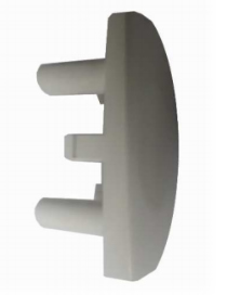 TECLA ABREPUERTA MICROONDA 1/2 OVOL LARGO 27.6 X ANCHO 22 MM