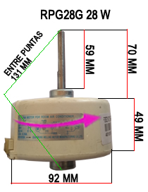 FORZADOR INTERIOR SPLIT 28 W ---> RPG28G ESPESOR 49 MM EJE 60 MM
