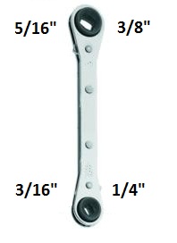 LLAVE CRIQUET 3/16 A 3/8 LT122