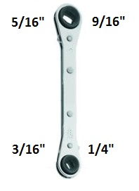 LLAVE CRIQUET 3/16 A 9/16 LT123