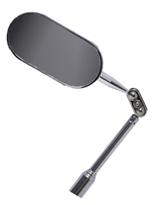 ESPEJO EXTENSIBLE LARGO 58 CM - OVAL - ANCHO 26 MM X ALTO 50 MM  P/REV