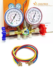 MANIFOLD C/VISOR R12/R22 COOLTECH CT-536 C/ 3 MANG
