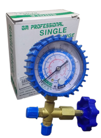 MANIFOLD SIMPLE DE BAJA SM-02 CUERPO BRONCE R12,R22,R134