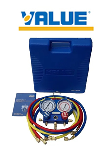 MANIFOLD R410 VALUE VMG2 MANGUERAS DE1.50 MTS (MALETIN)
