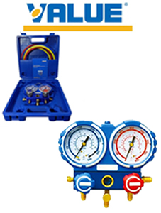 MANIFOLD R22/134/404 VALUE VMG2 MANGUERAS DE 1.50 MTS (MALETIN)