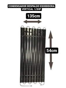 CONDENSADOR RESPALDO ESTAT EXHIB VERT 1/3HP ANCHO 1350MM X ALTO 540 MM