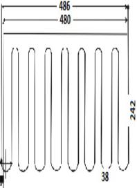 RESISTENCIA SERPENTINA PATRICK 8 VUELTAS 28 H X 49 VER FOTO (BOX 53)