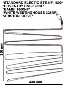 RESISTENCIA NO FROST STE-NF-1600 - CNF-328NF - 328NF - IDESIT (BOX 08)
