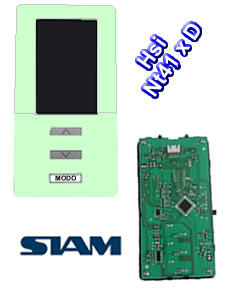 PLAQUETA DISPLAY NO-FROST SIAM FREEZER ARRIBA HSI-NT41
