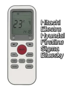CONTROL REMOTO ORIG HITACHI ELECTRA HYUNDAI FIRSTLINE SIGMA BLUESKY