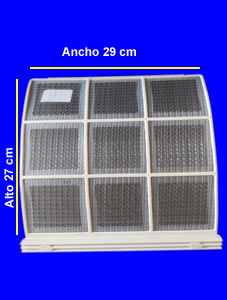 FILTRO PLAST P/SPLIT ANCHO 29 CM X ALTO 27 CM - VER FOTO