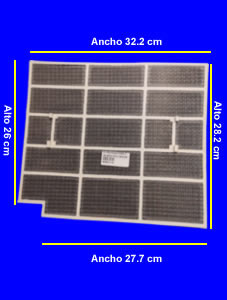 FILTRO PLAST P/SPLIT ANCHO 32.5 CM X ALTO 24 CM CON CORTE - VER FOTO