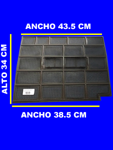FILTRO PLAST P/SPLIT 34 CM X 44 CM