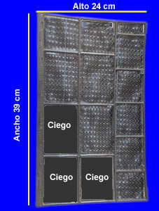 FILTRO PLAST P/SPLIT ANCHO 39 CM X ALTO 24 CM