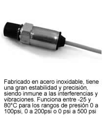 TRANSDUCTOR DE PRESION PCT-410 (4-20MA) 500PSI SB69