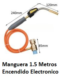 SOPLETE PORTATIL TORCH PARA GARRAFIN MAP CON MANGUERA CON ENC MAGICLIC