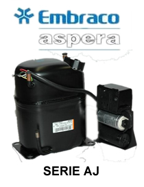 MOTOCOMPRESOR 1.5 HP 34.40 CC R404A 380V EMB-AJ2212GS ASPERA