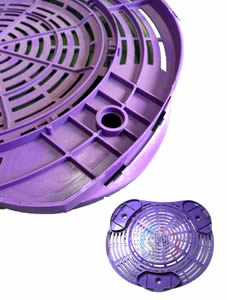 BASE SECARROPAS KOH-I-NOOR MOD. D-361 CON CUBRE-PATAS VIOLETA