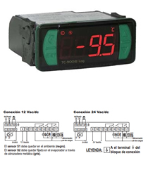 COMBISTATO FULL GAUGE TC900 E LOG 2 SONDAS + 1 OPCIONAL TEMP.