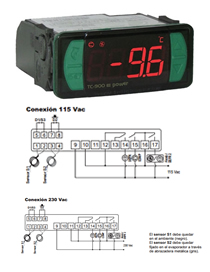 COMBISTATO FULL GAUGE TC900 E POWER 2 SONDAS 3 RELE