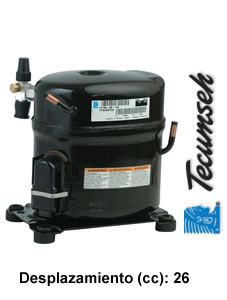 MOTOCOMPRESOR 1 HP 26.0 CC R22/R404A TYA2446ZKS FREEZER TECUMSEH