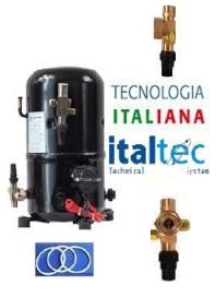 MOTOCOMPRESOR 2 HP QR44 CC R22 ITALTEC CON CAJA VOLTIMETRICA ITALTEC